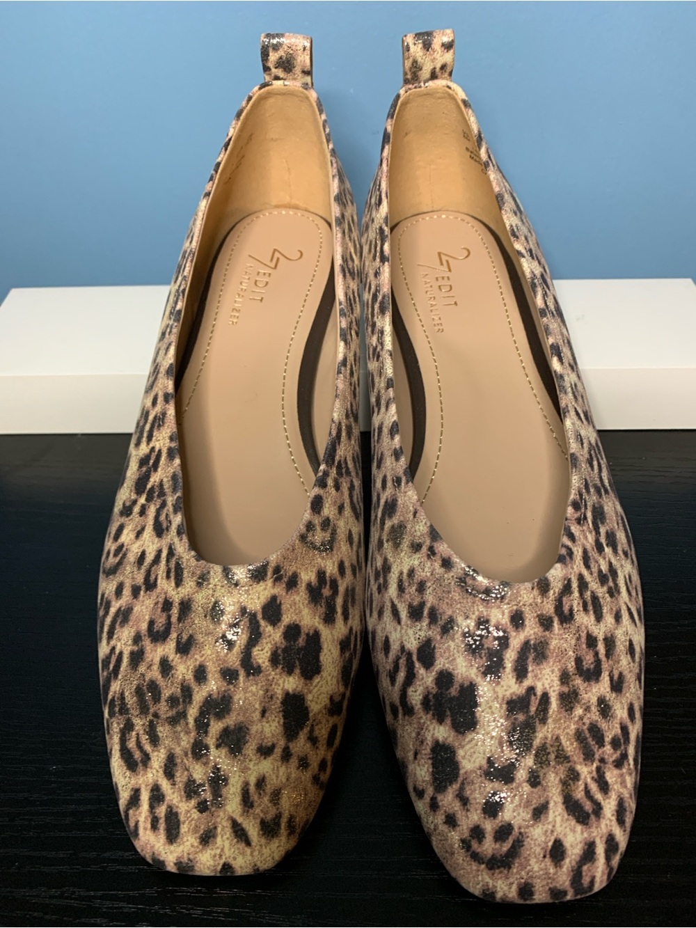 27 EDIT Naturalizer Leopard-Print Slip-On Flats